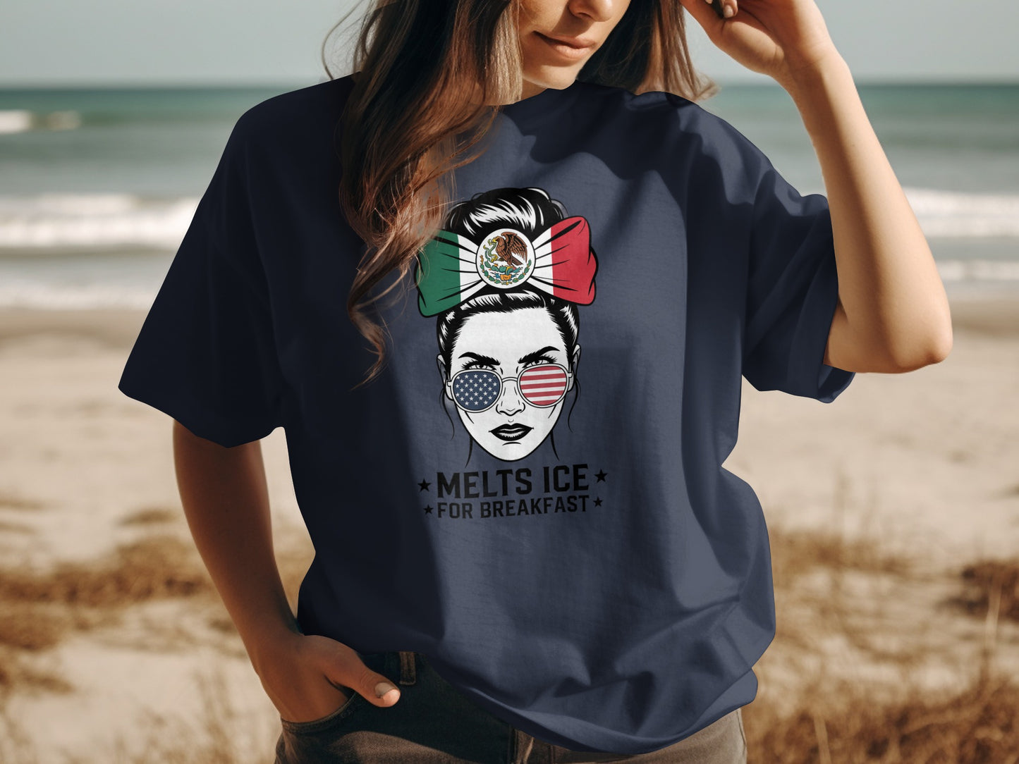 Melts Ice for Breakfast Graphic Statement T-shirt Product