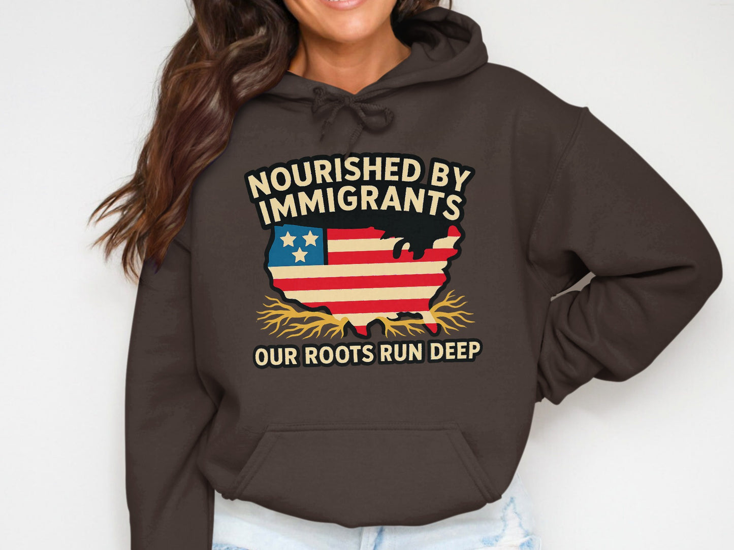 Nourished By Immigrants Our Roots Run Deep Hoodie product type