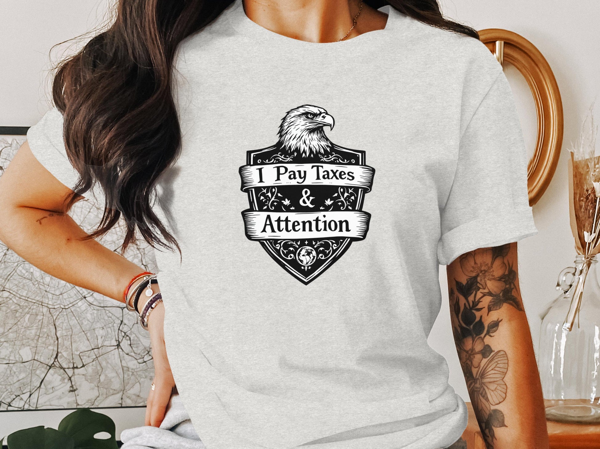 I Pay Taxes and Attention T-shirt product