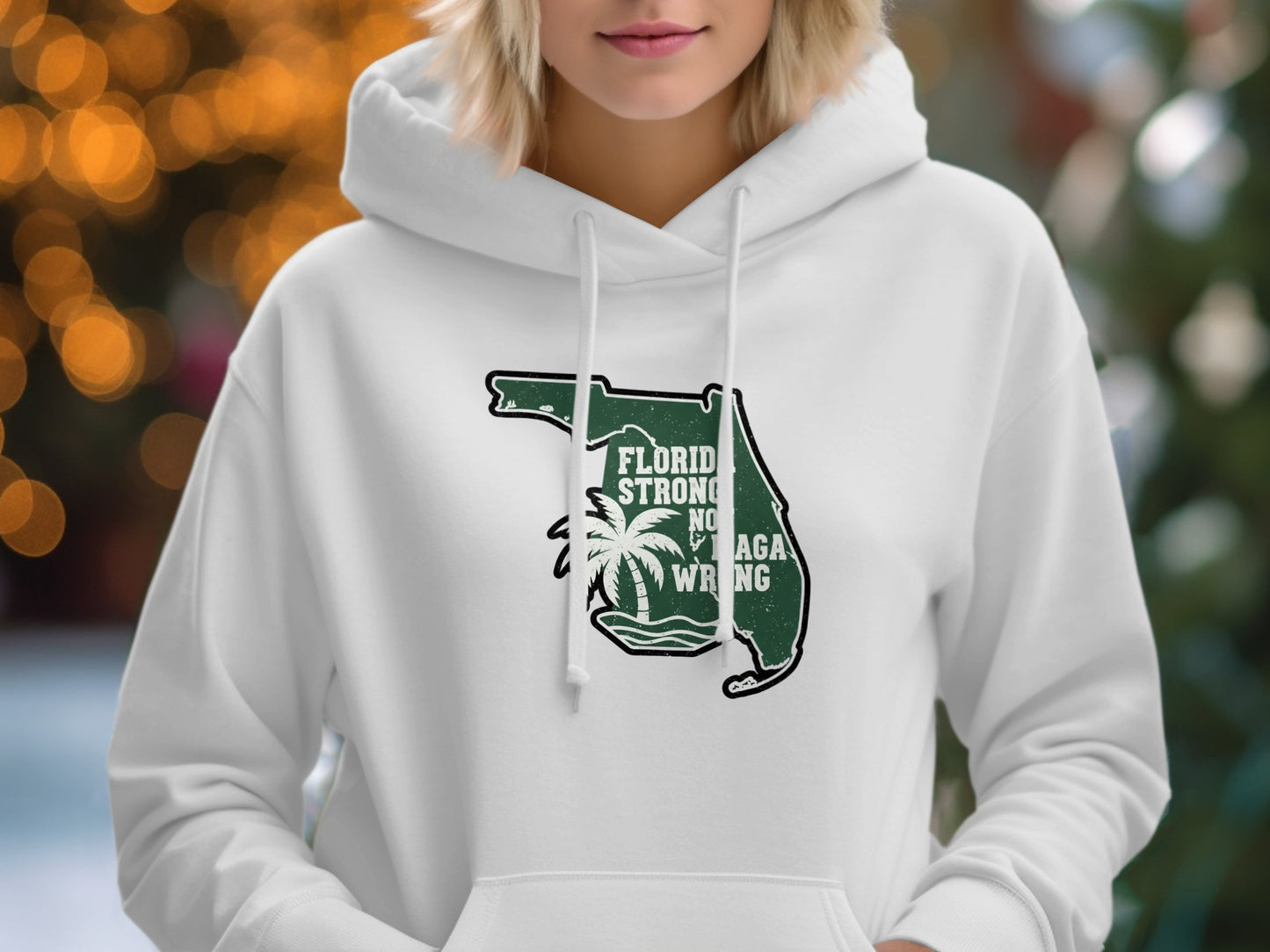 Florida Strong Hoodie with State Map Graphic product
