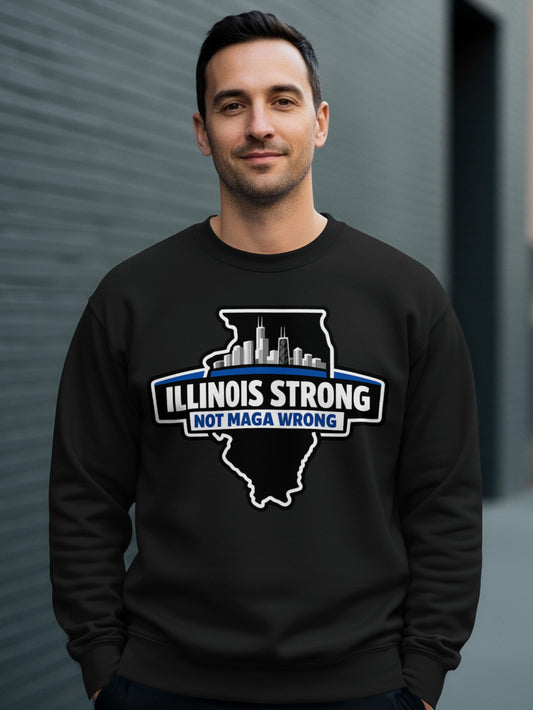 Illinois Strong Not MAGA Wrong Sweatshirt