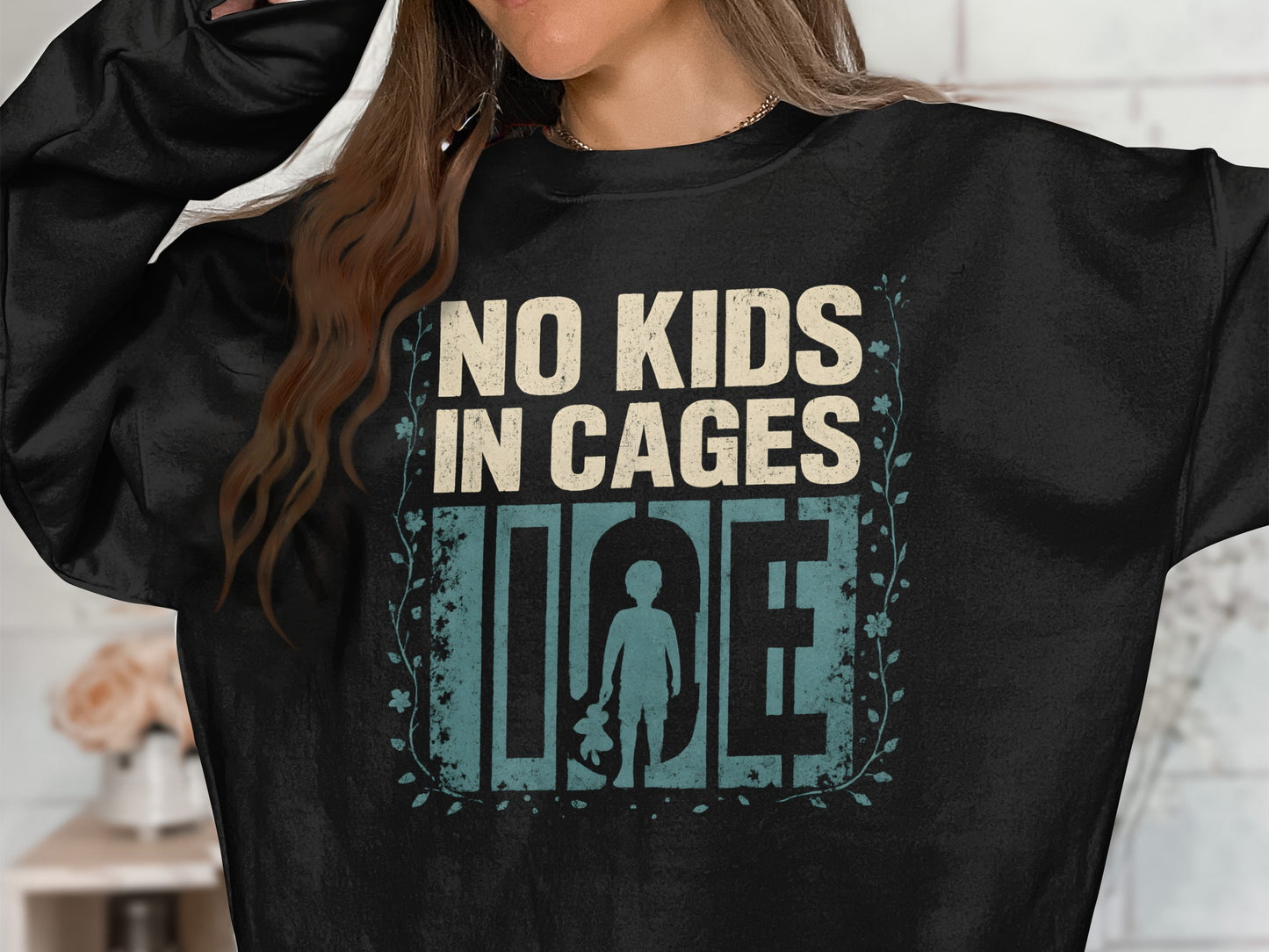 No Kids in Cages Statement Sweatshirt product