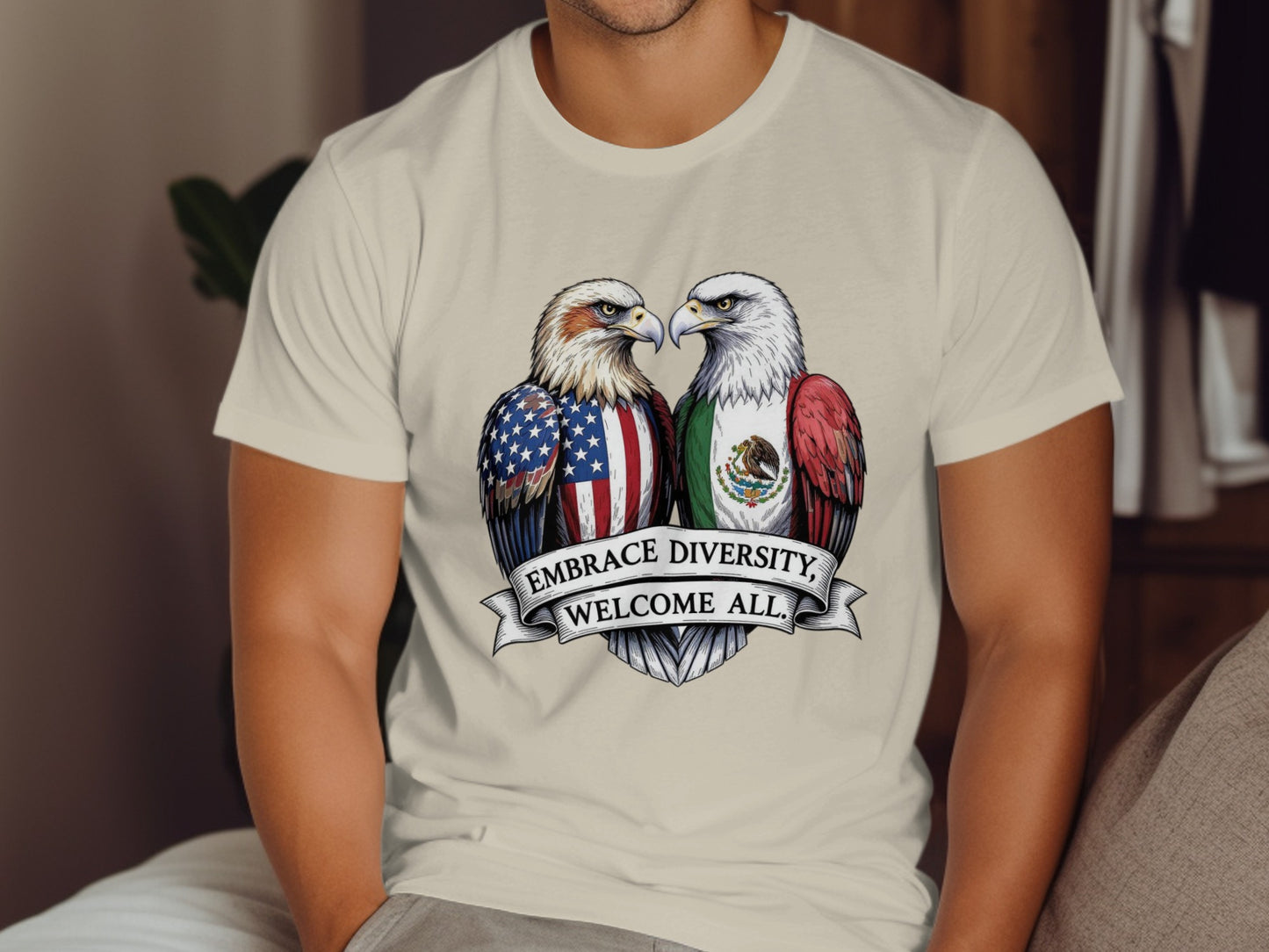 Embrace Diversity Welcome All Graphic Tee product