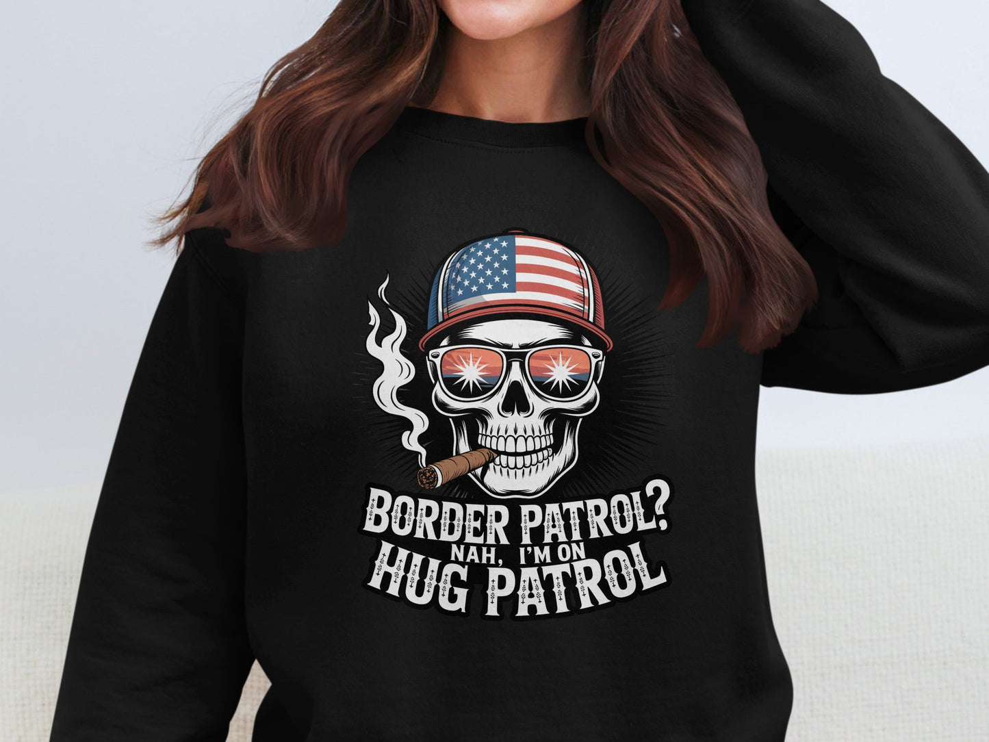 Border Patrol nah I'm on Hug Patrol sweatshirt product