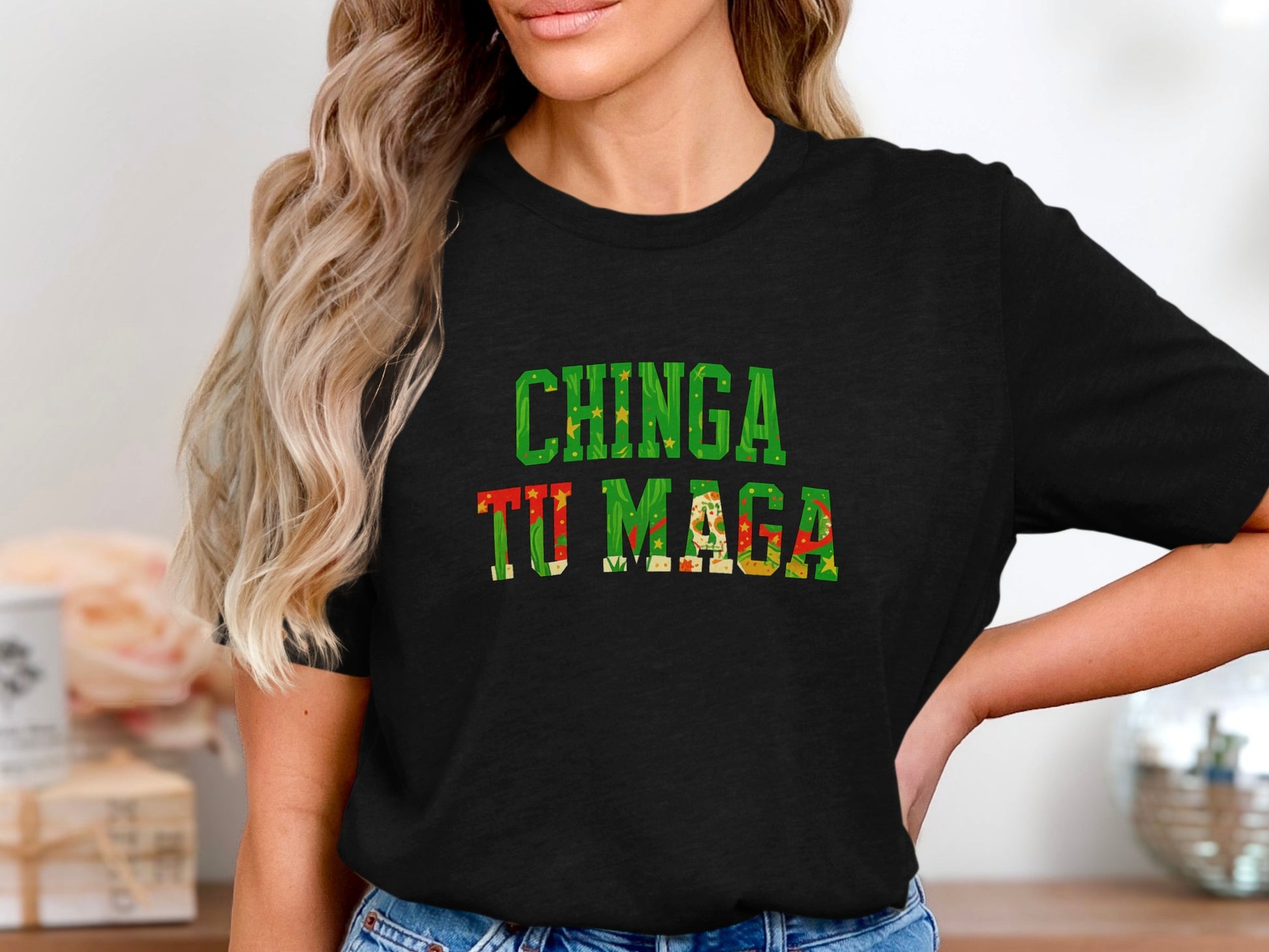 Chinga Tu Maga Graphic Statement Shirt product