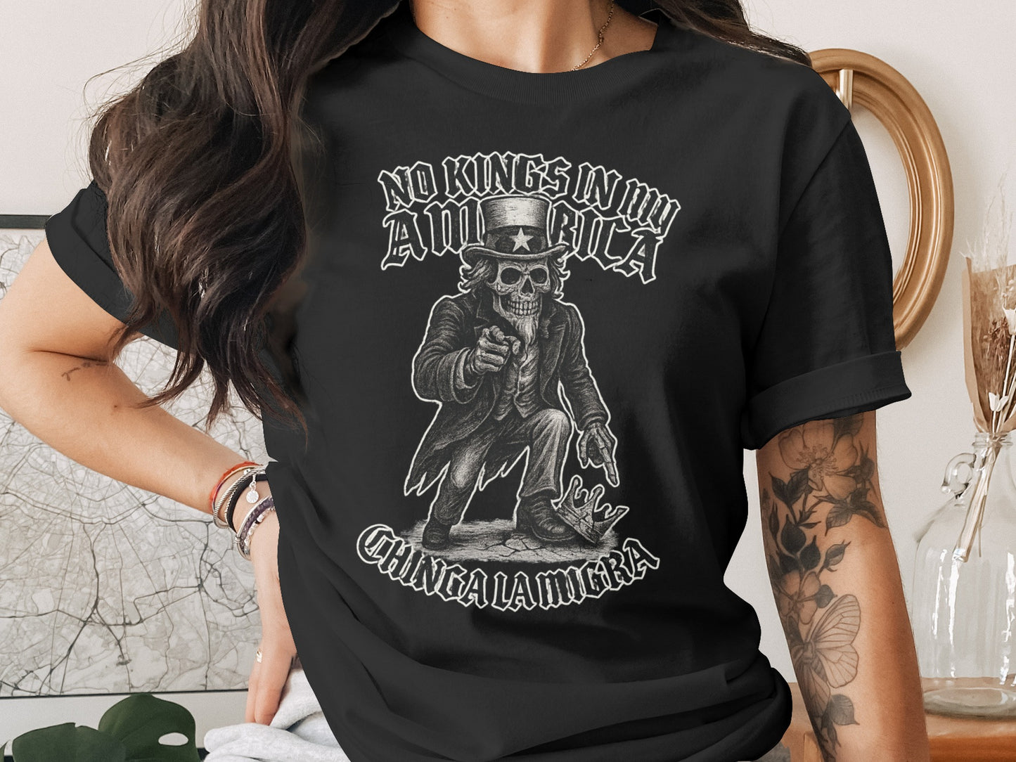 No Kings In America Catrina La Muerte T-shirt product