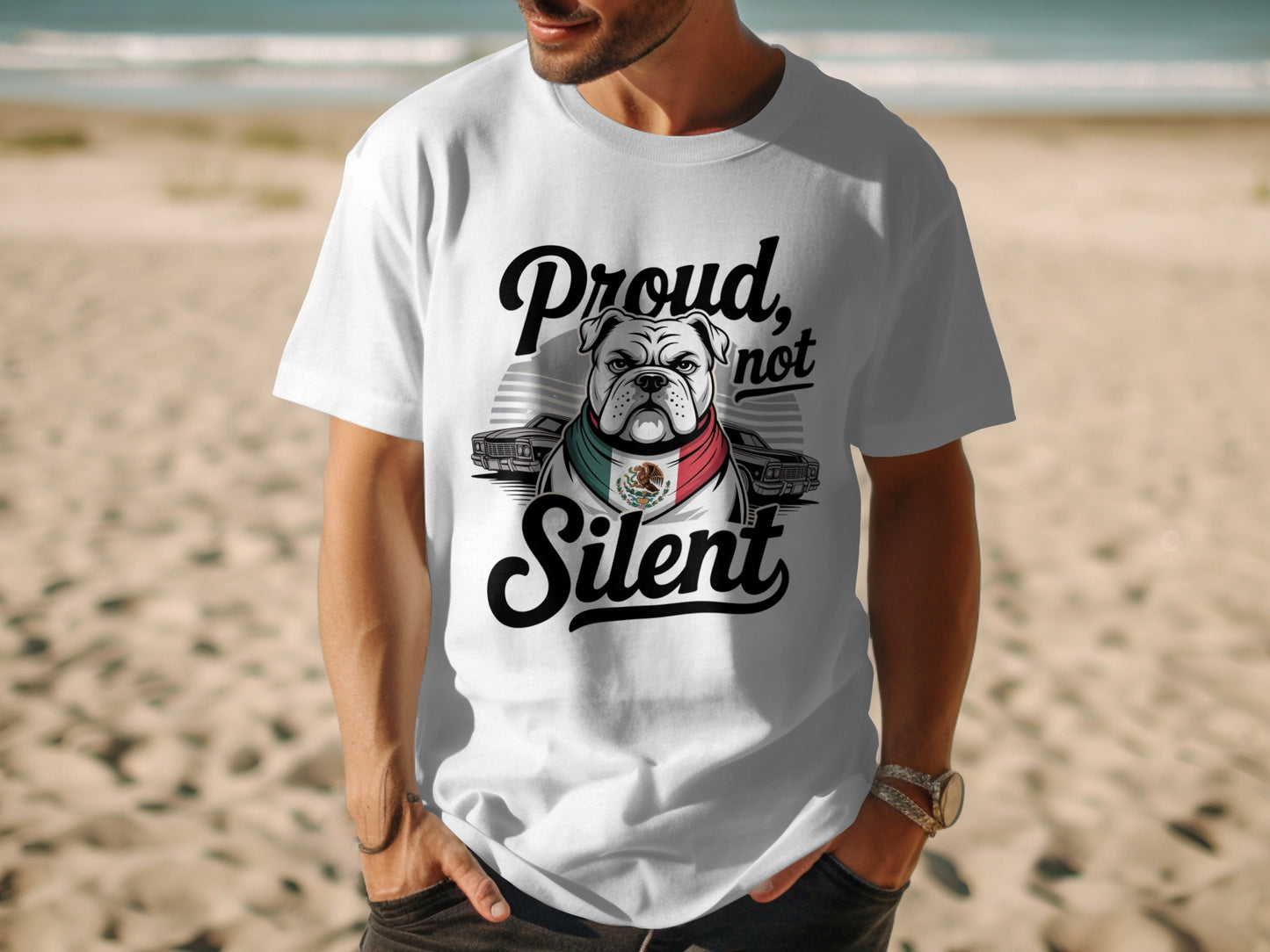 Proud Not Silent Bulldog Graphic T-Shirt product