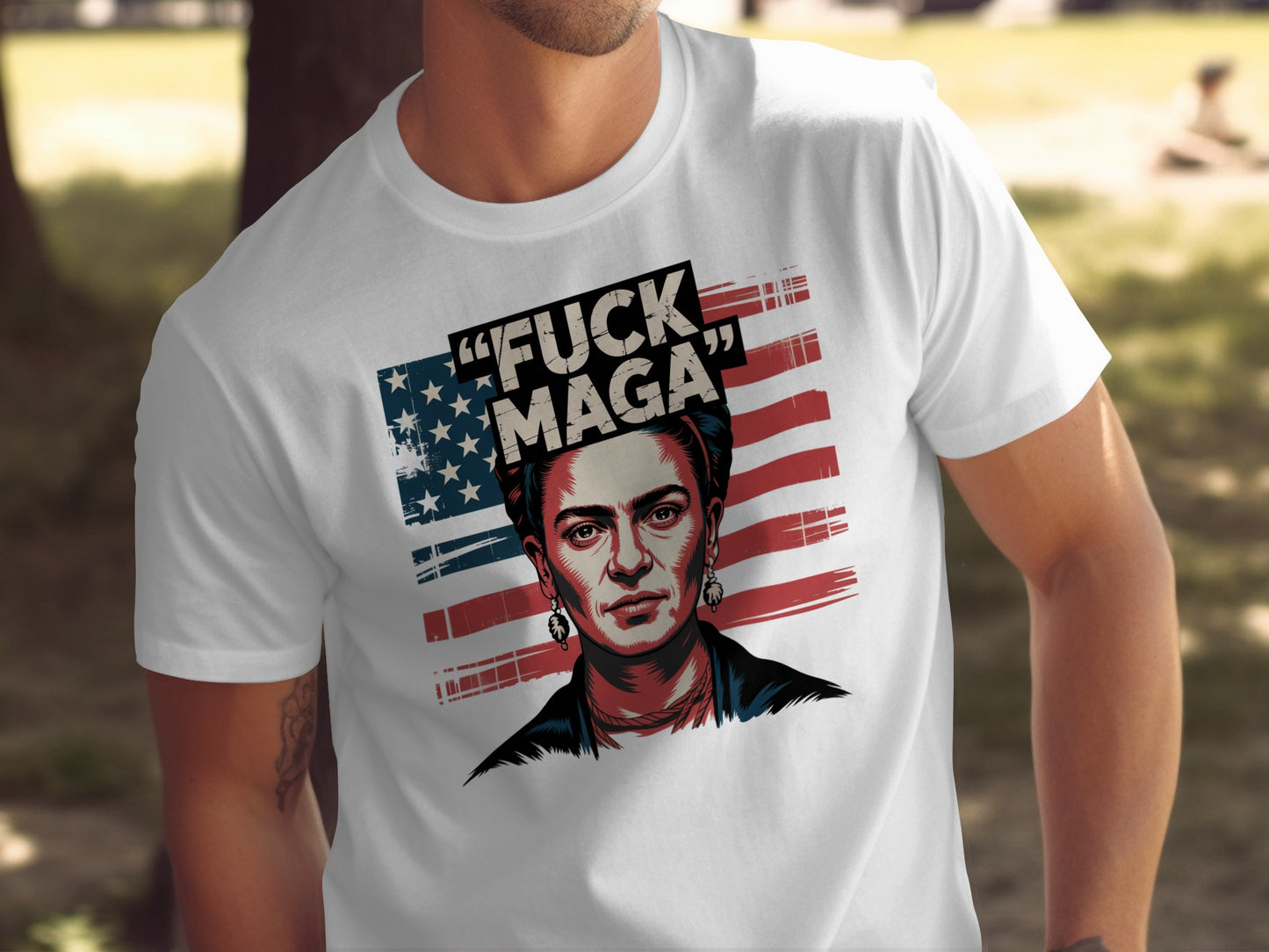 Bold Statement Fuck MAGA Graphic T-shirt Product