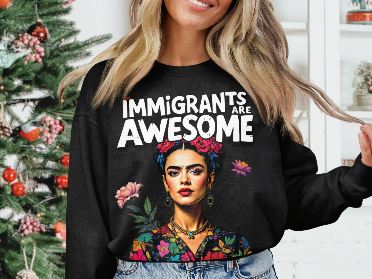 Immigrants Are Awesome Graphic Sweatshirt product type