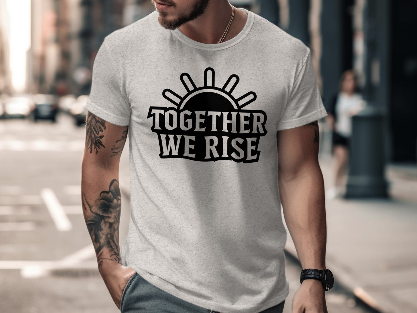 Together We Rise Design T-Shirt product type