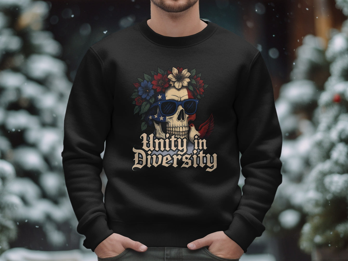 Unity in Diversity Skull Graphic Sweatshirt product type
