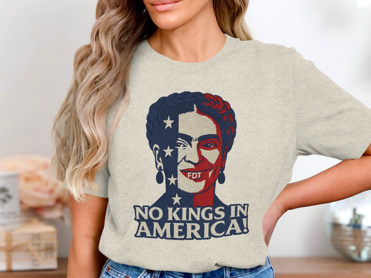 No Kings In America Patriotic Graphic Tee product