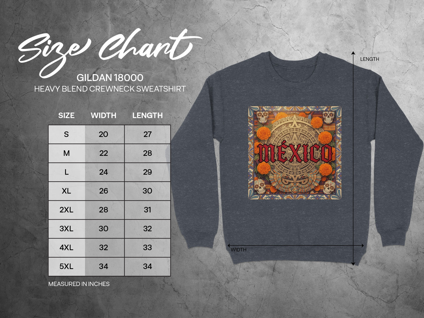 Mexico Aztec Calendar Graphic Crewneck Sweatshirt product