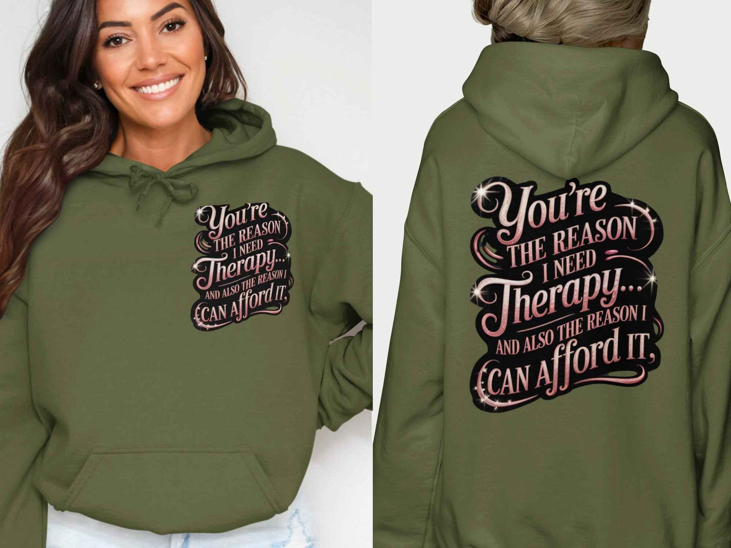 Mom Shirts: You Are The Reason I Need Therapy Hoodie