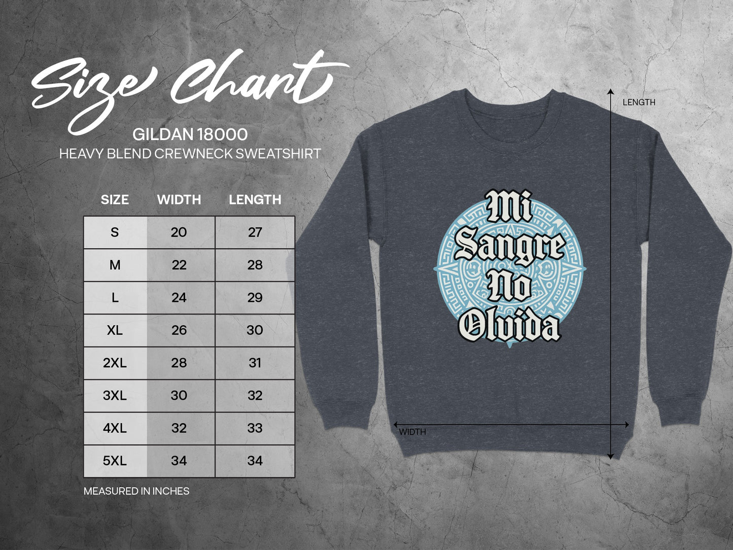 Mi Sangre No Olvida Design Crewneck Sweatshirt product