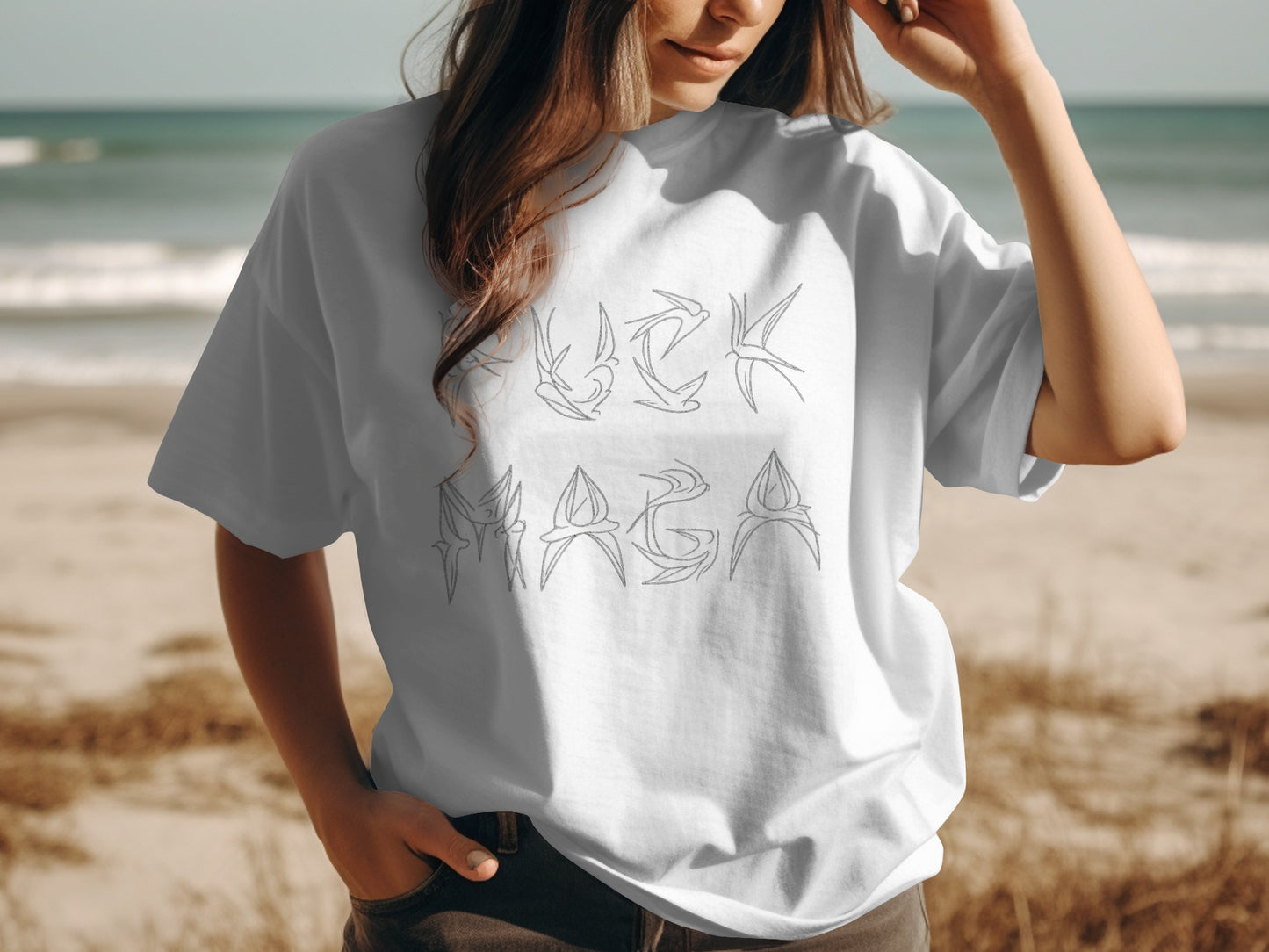 Stylish 'KICK BACK' Graphic Tee Casual Product