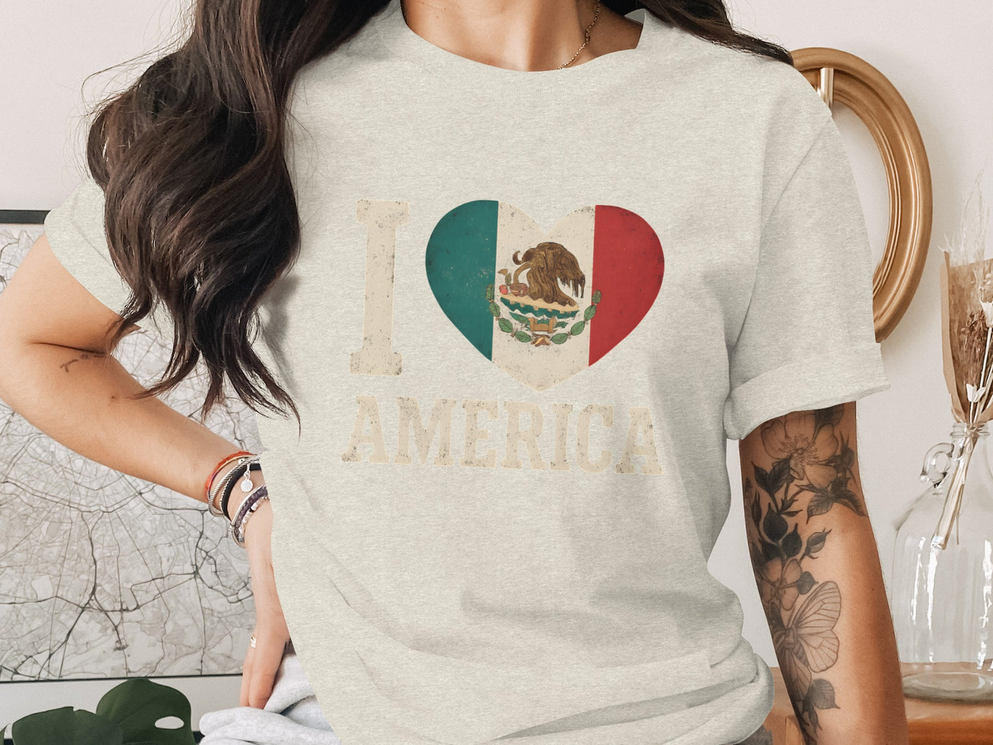 I Love America T Shirt Patriotic Graphic Tee Product