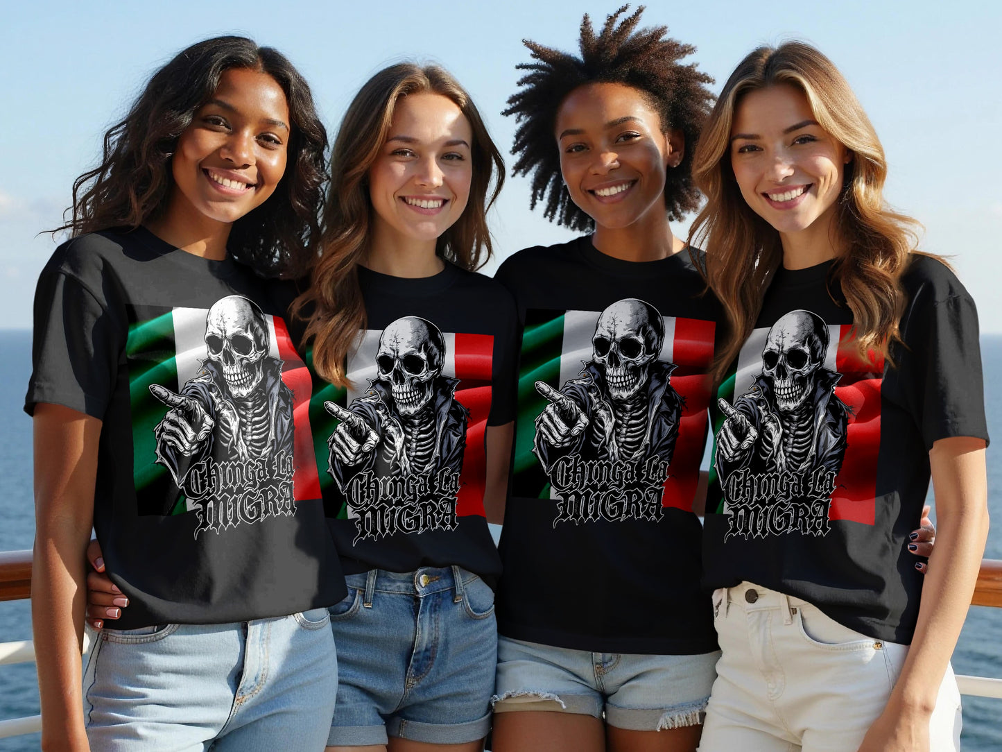 Catrina La Muerte Skull Graphic Unisex T-Shirt product