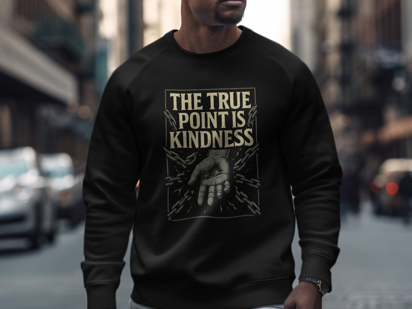 The True Point Is Kindness Message Sweatshirt Product Type