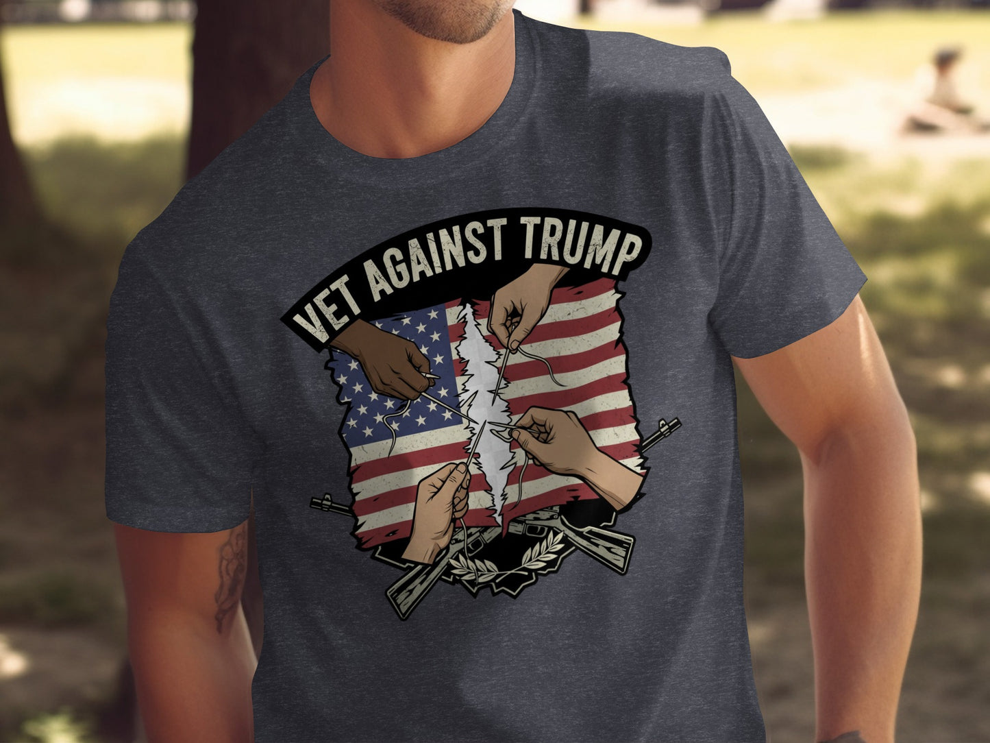 Vet Against Trump Graphic T-Shirt product type