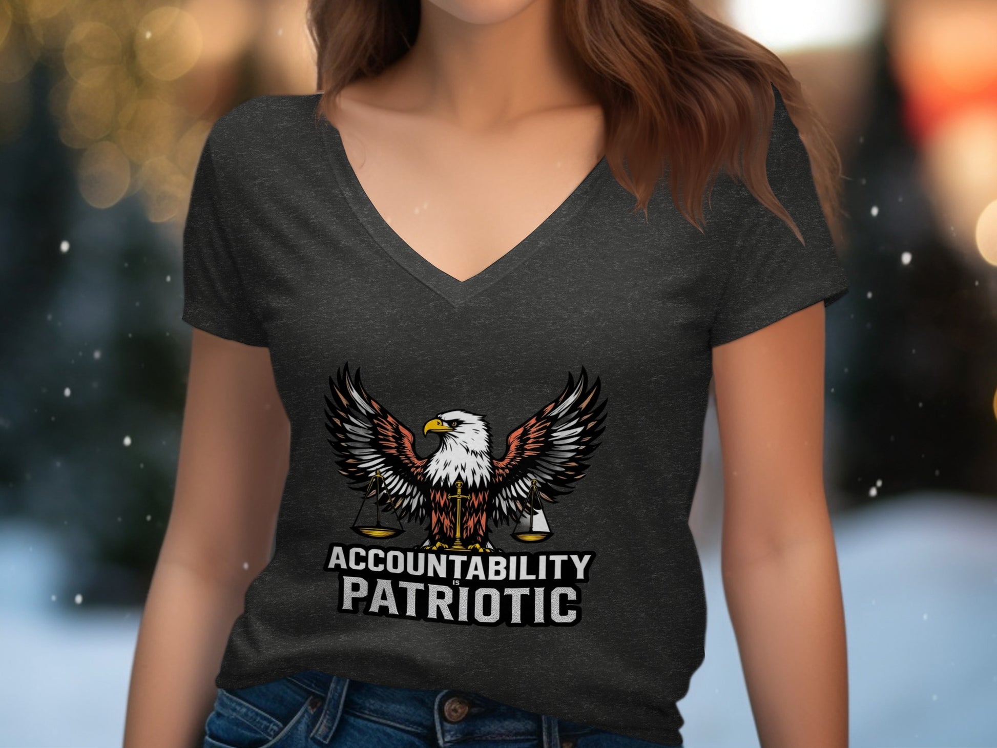 Accountability Patriotic Eagle Design Shirt product