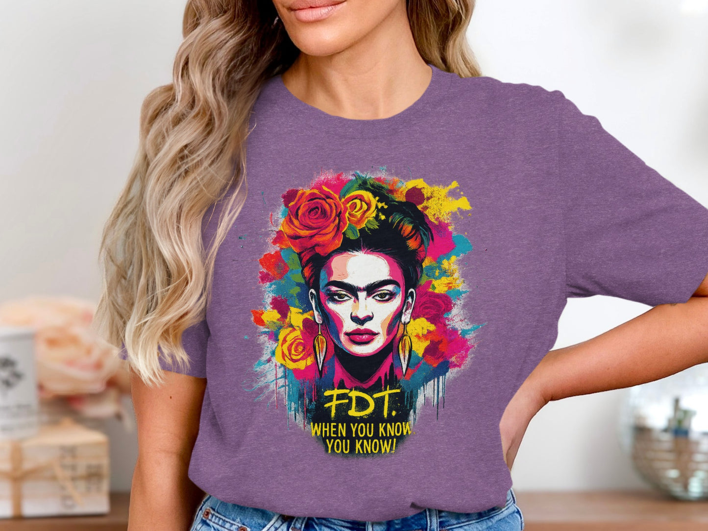 Frida Inspired Art Graphic Women's T-Shirt product