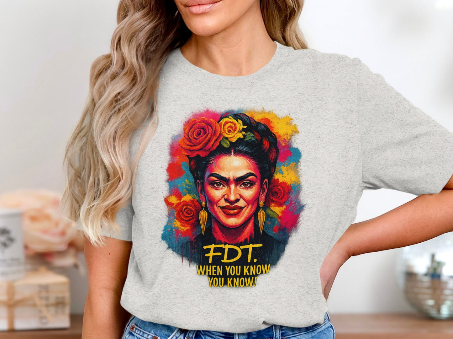 Colorful Frida Kahlo Art Graphic Women's T-shirt product type