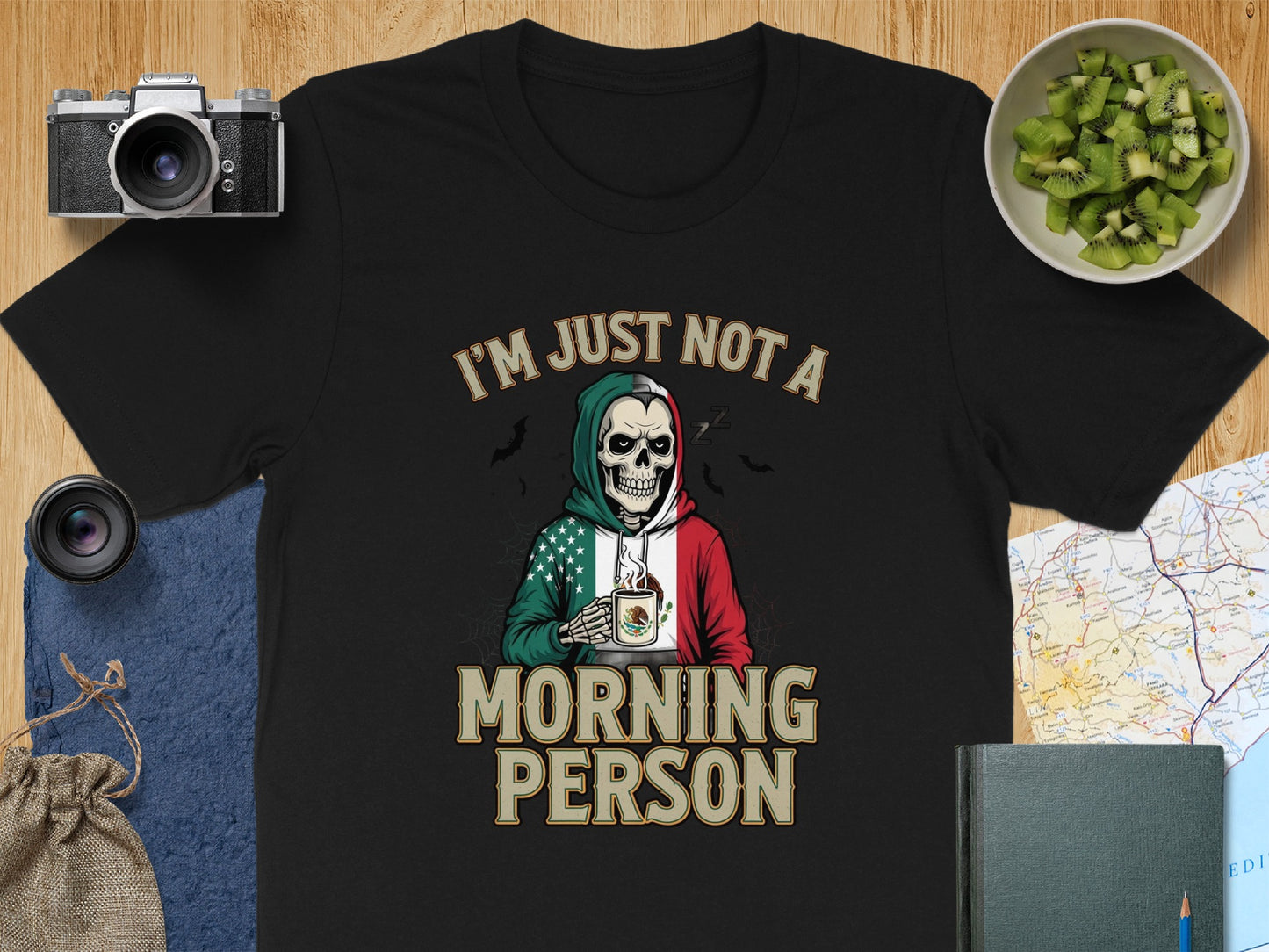 I'm Just Not a Morning Person Skeleton T-shirt