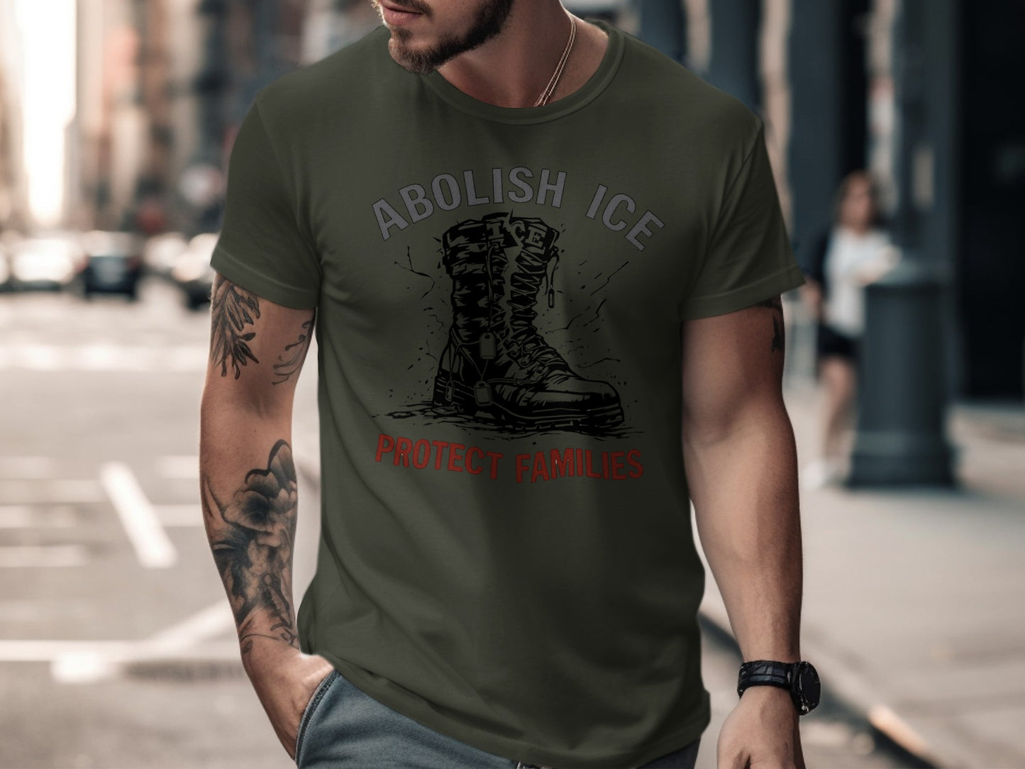 Abolish Ice Protect Families graphic t-shirt