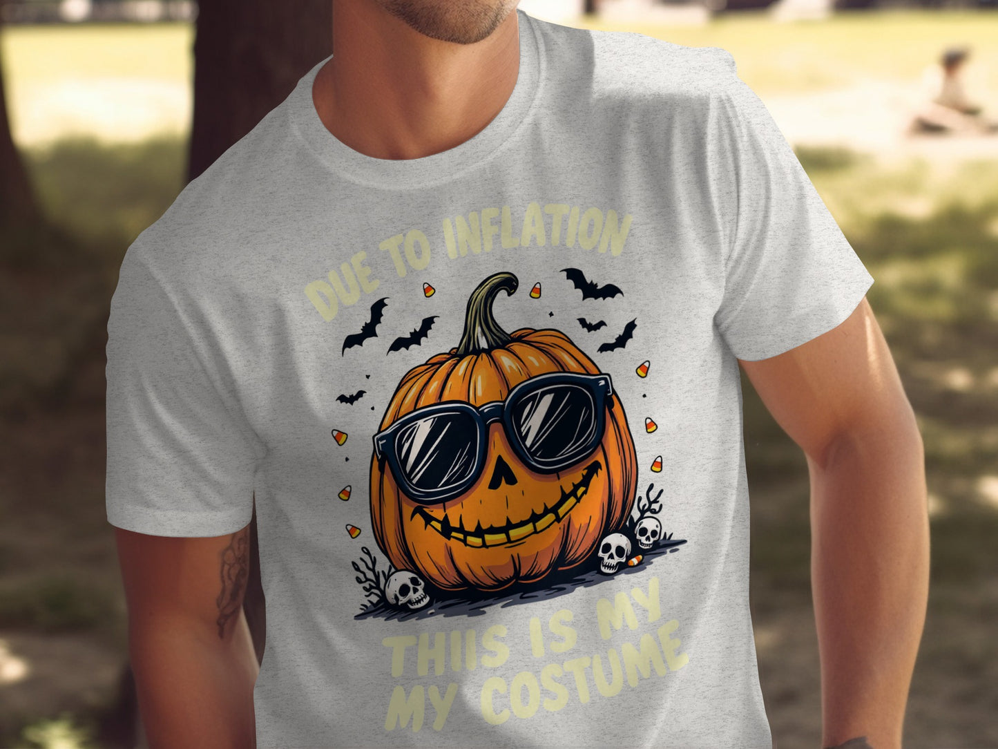 Halloween Pumpkin Inflation Costume T-Shirt product