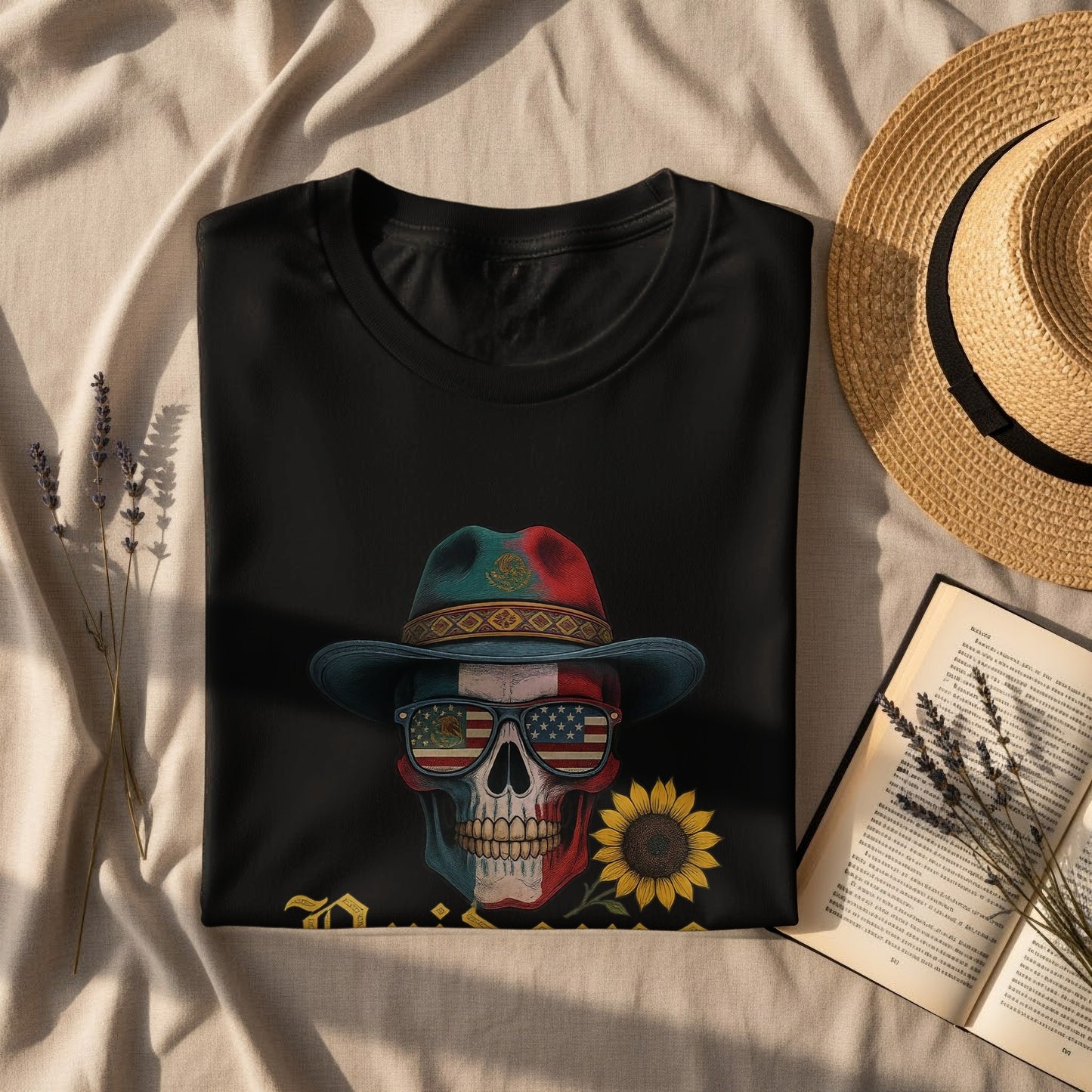Day of the Dead Skull Graphic Tee Shirt product