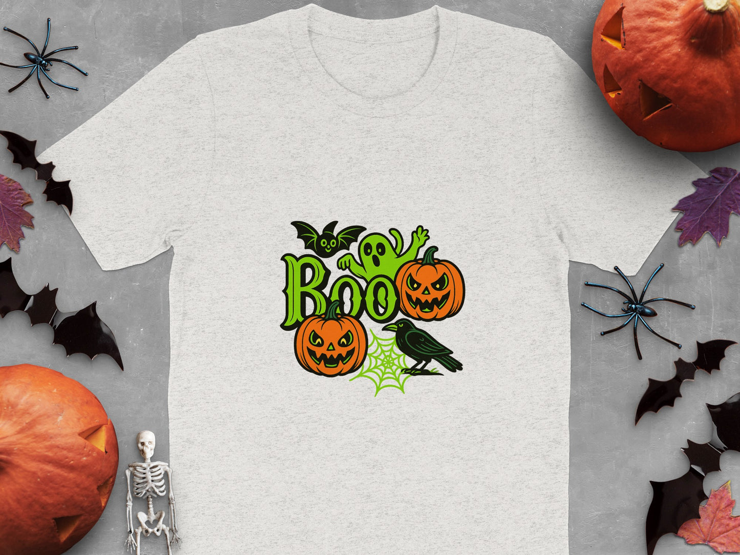 Spooky Ghost and Pumpkin Halloween Themed T-shirt product