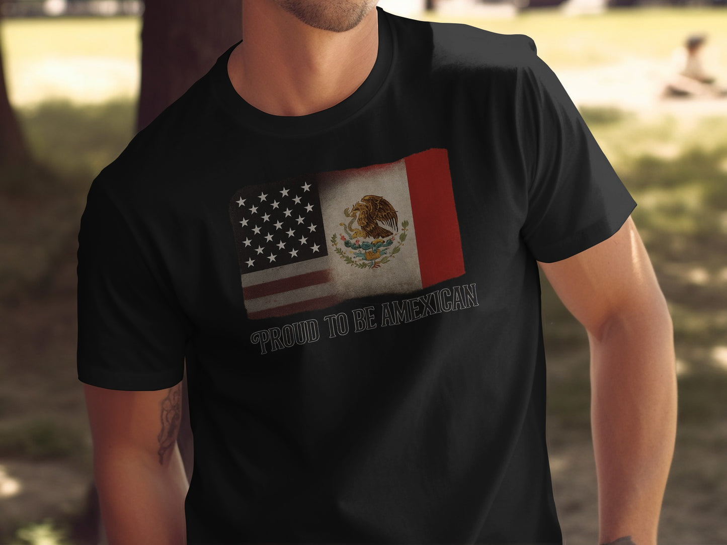 Proud To Be Amexican Flag Design T-Shirt product