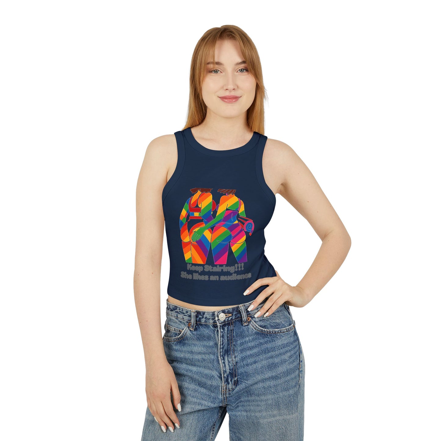 Pride tank top Vibrant Art Racerback Tank, Colorful Summer Top, LGBTQ+ Pride Apparel, Festival Wear, Casual Summer Outfit, Unique Gift Idea