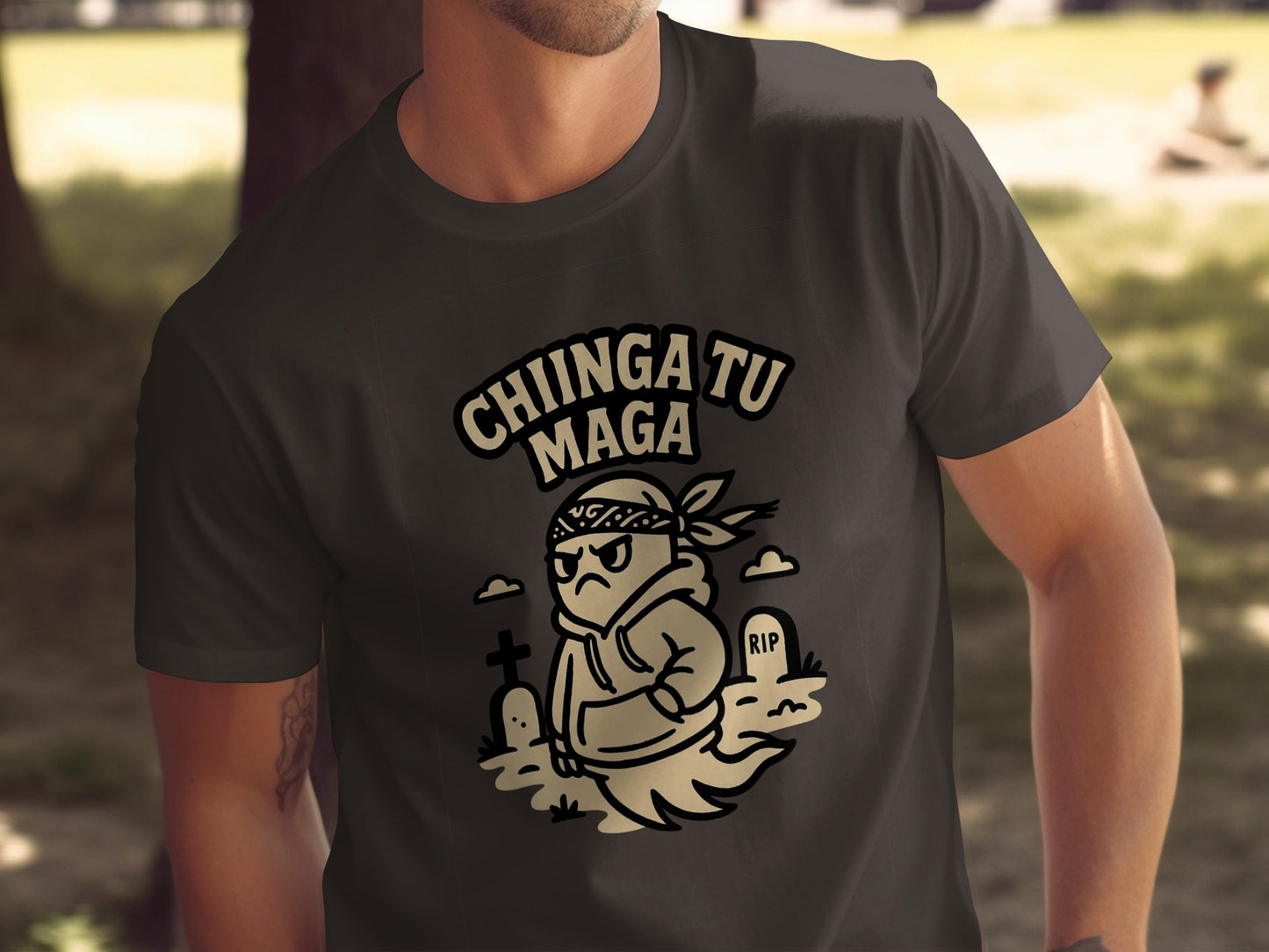 CHINGA TU MAGA slogan graphic tee t-shirt product type