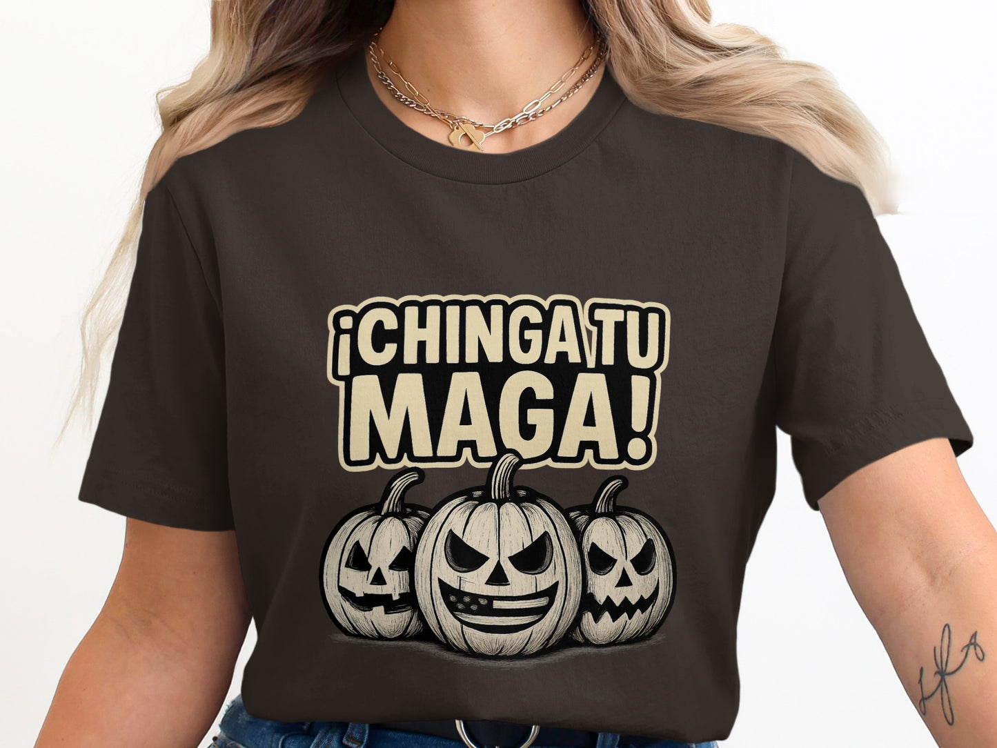 Chinga Tu Maga Graphic Halloween T-Shirt product