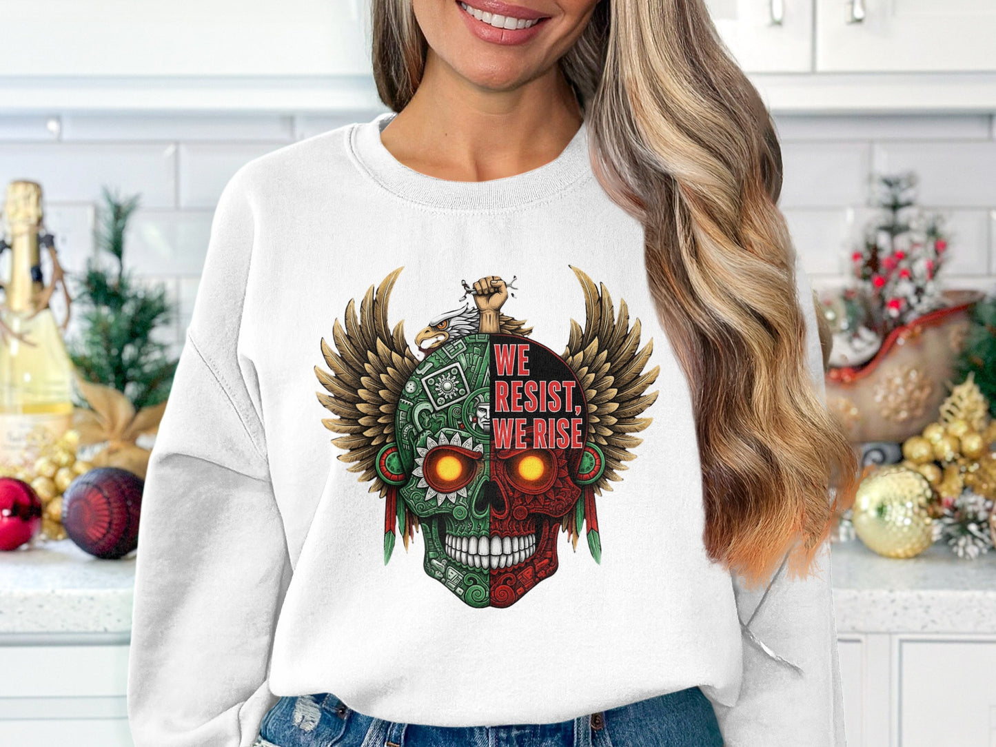 Bold Statement Skull Graphic Long Sleeve product