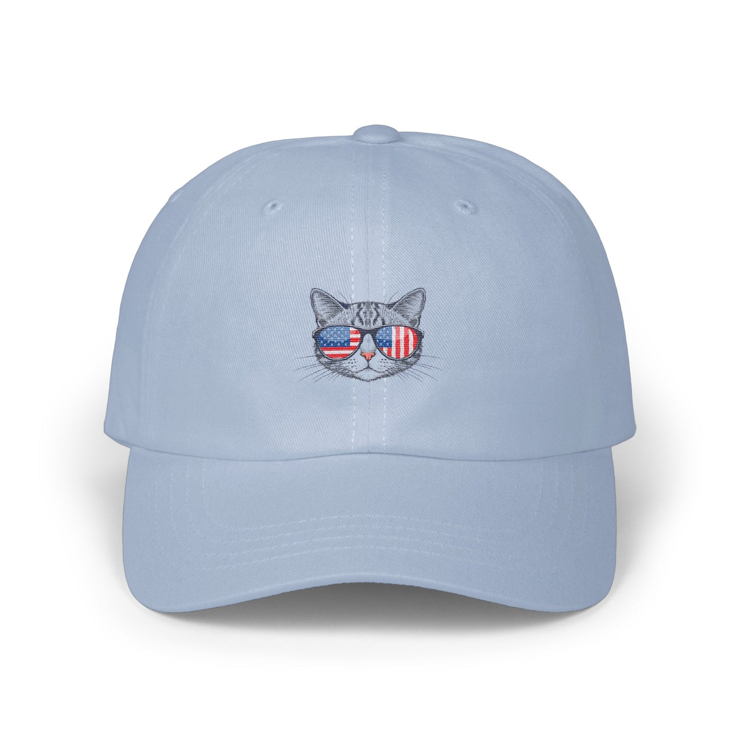 Patriotic Cat With Sunglasses Baseball Cap product