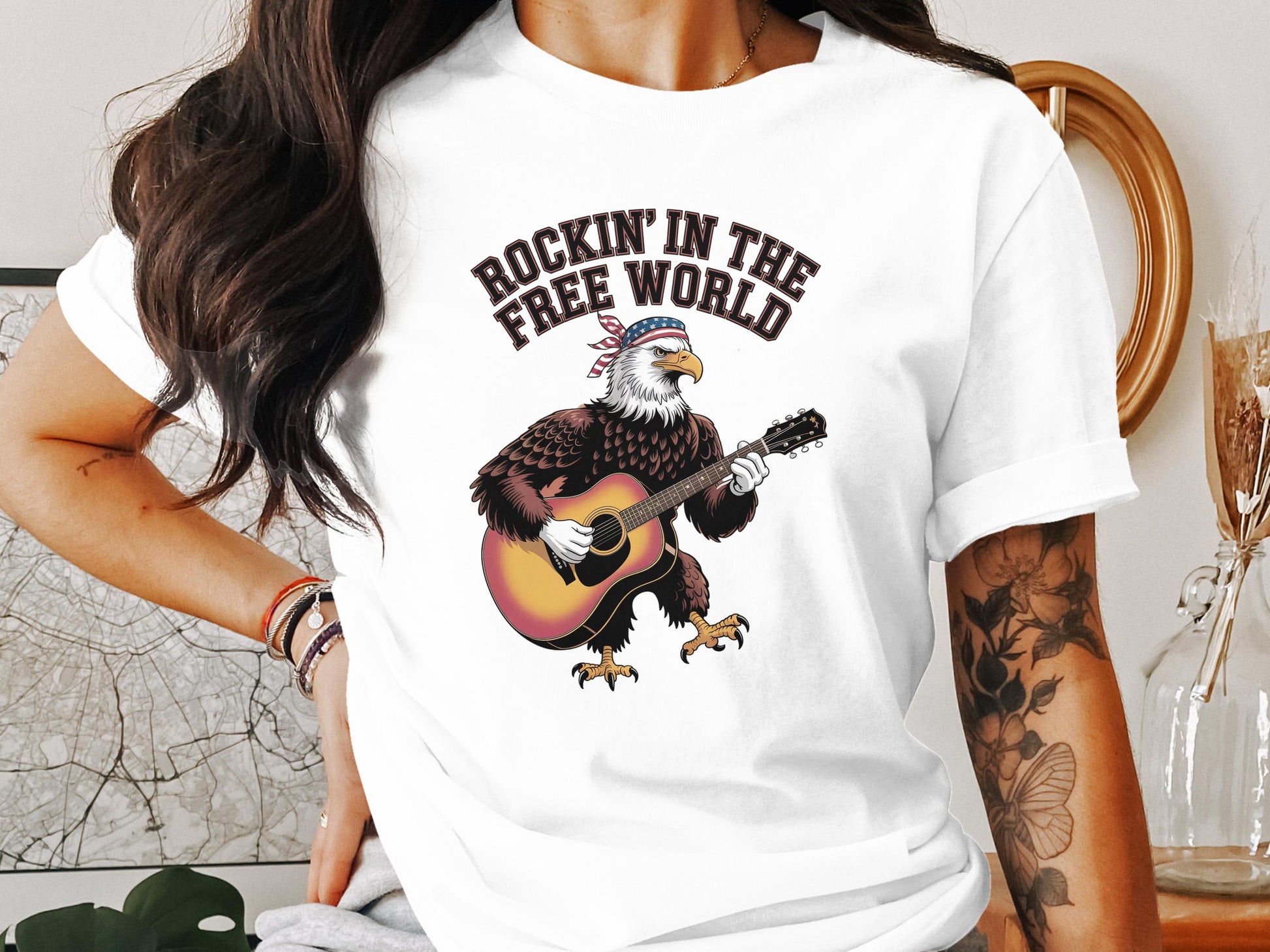 Rockin' in the Free World Eagle Graphic T-shirt product type