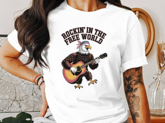 Rockin' in the Free World Eagle Graphic T-shirt product type