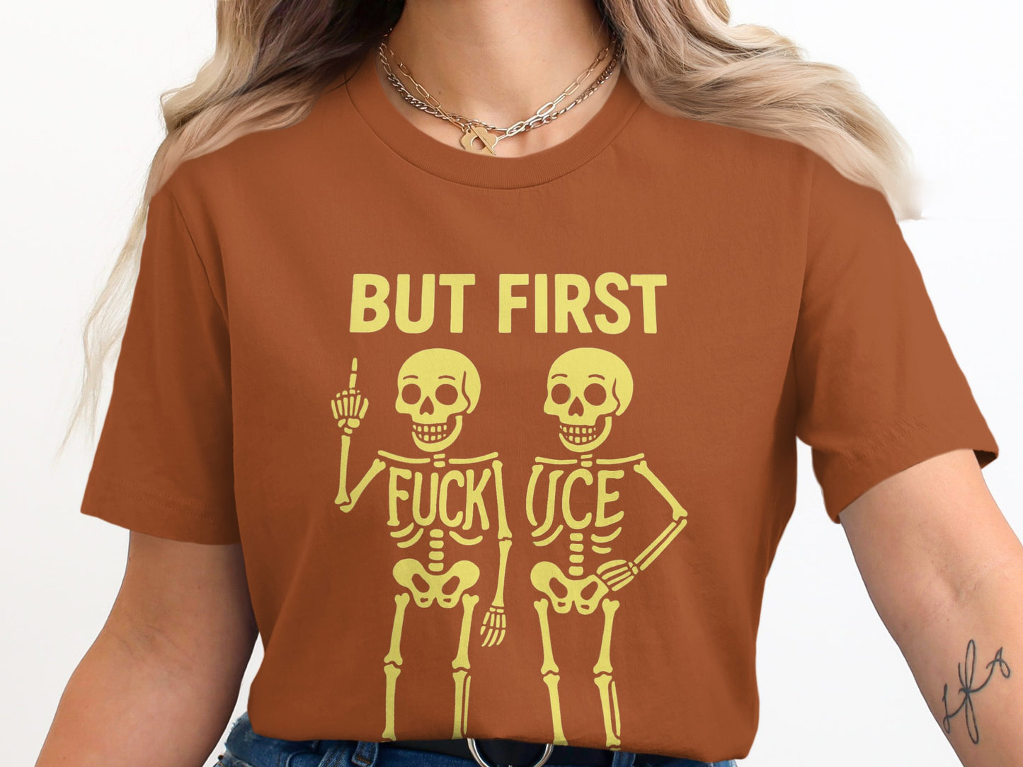 But First Skeletons Graphic Novelty Gift T-shirt product