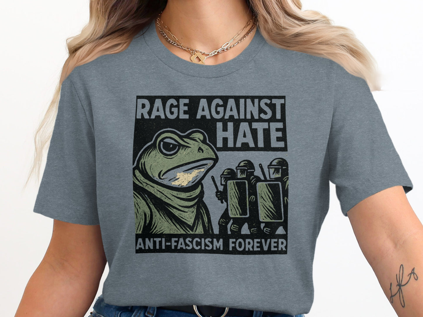 Rage Against Hate Anti-Fascism Forever T-shirt