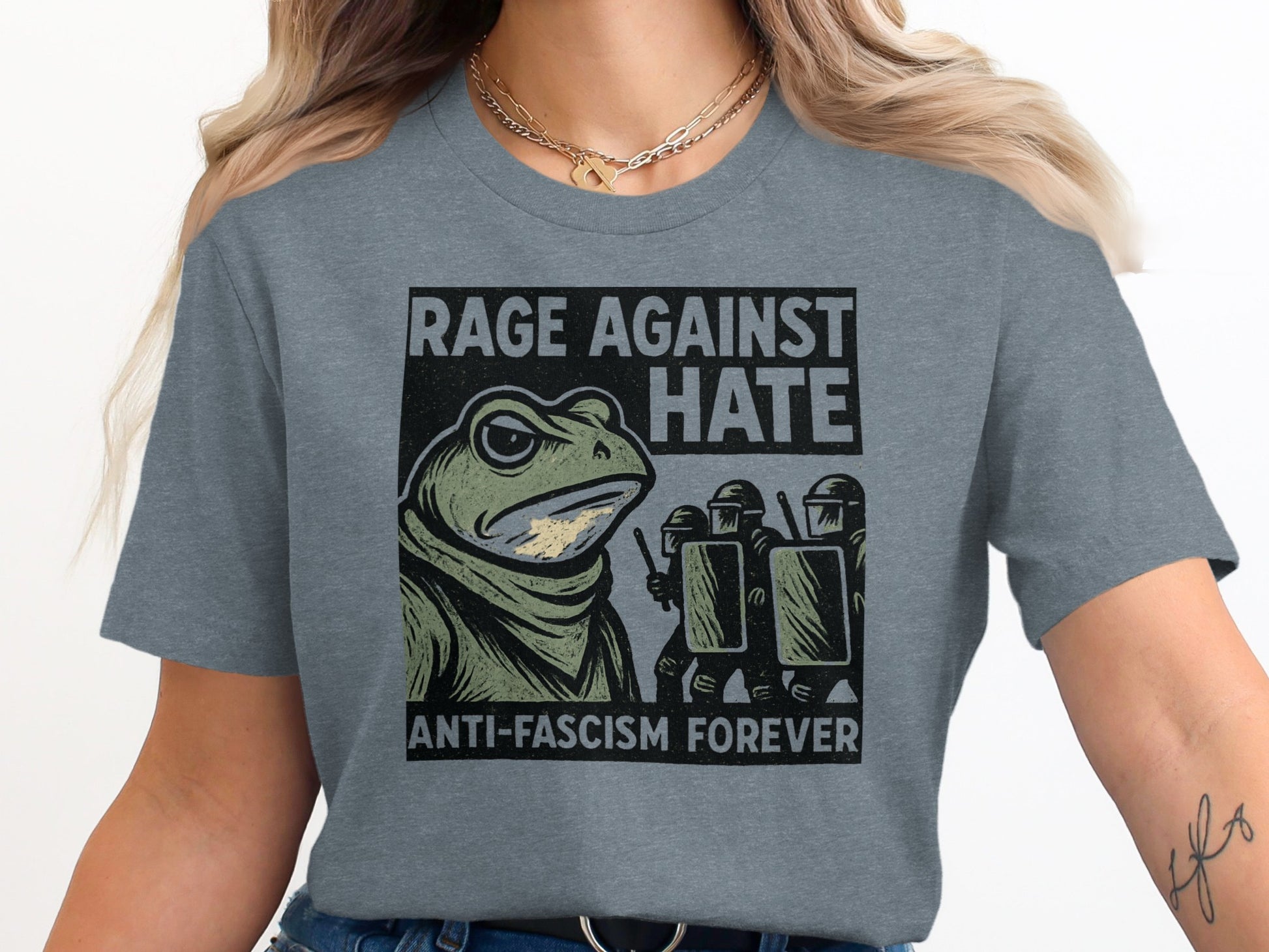Rage Against Hate Anti-Fascism Forever T-shirt