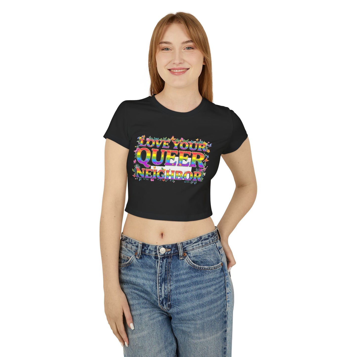 Love Your Queer Neighbor Baby Tee - Support LGBTQ+ Pride