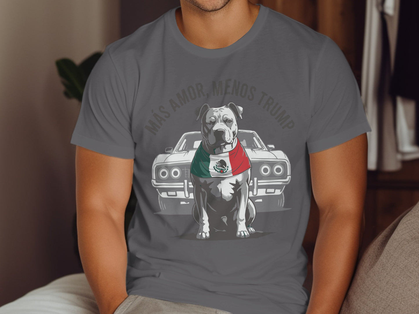 Más Amor Menos Trump Graphic Tee Shirt product