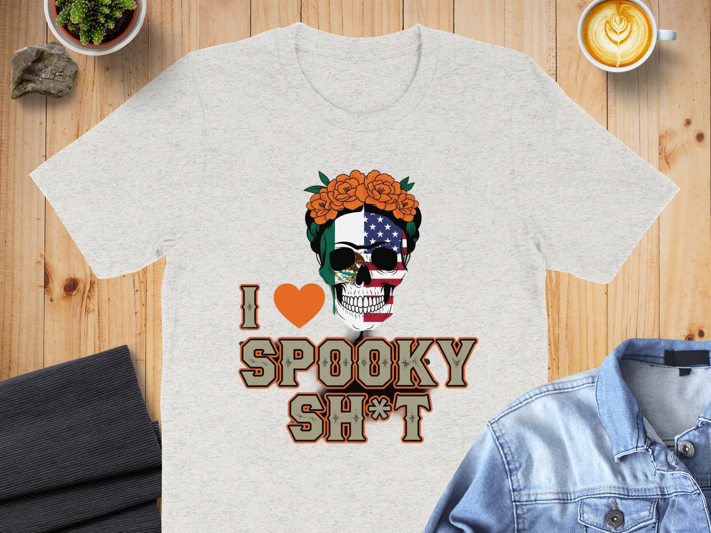 I Love Spooky Sh*t Graphic Skull Design T-Shirt product type