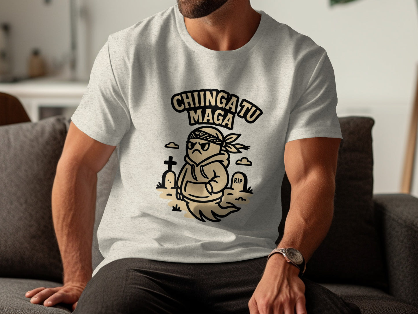 Humorous Chiinga Tu Maga Graphic T-shirt product type