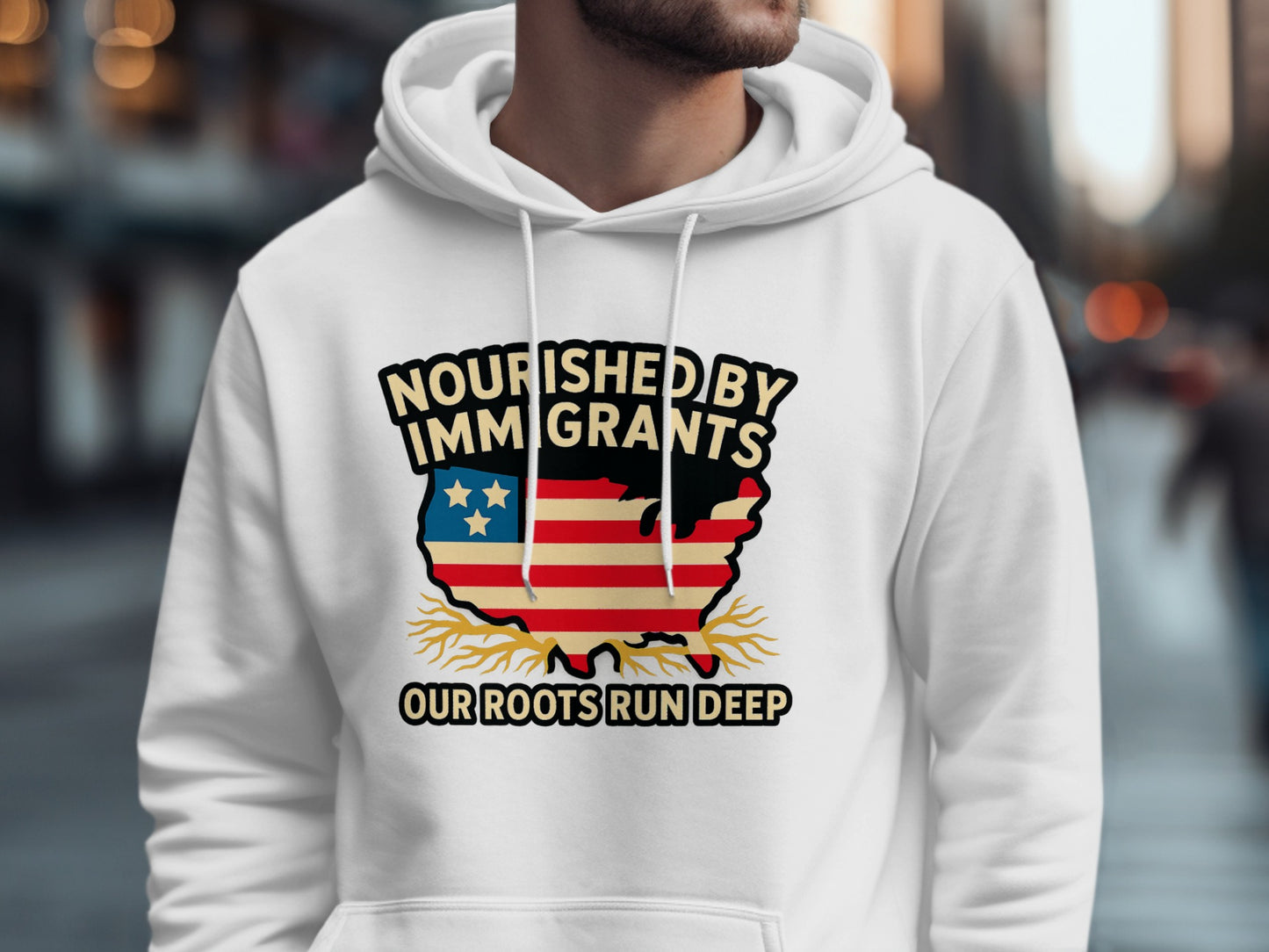 Nourished by Immigrants Our Roots Run Deep Hoodie product