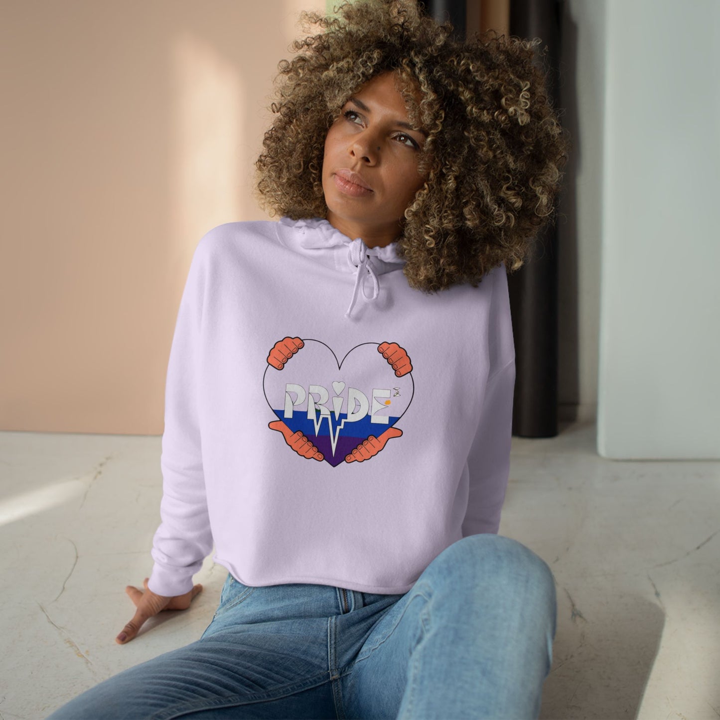 Pride Crop Hoodie, LGTBQ Gift, Summer Wardrobe, Casual Wear, Colorful Hoodie, Pride Month Apparel