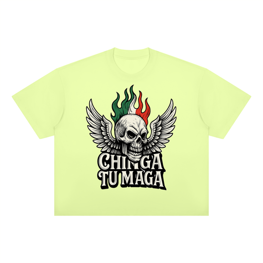 Chinga Tu Maga Unisex Boxy Drop Shoulder T-Shirt